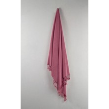 Denizli Concept Taşlanmış Peştemal Pembe 95x170 cm Pamuk Yumuşak Dokulu Hızlı Kuruyan