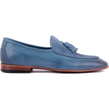 Sail Laker's Kot Mavisi Erkek Günlük Deri Ayakkabı