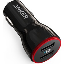 Anker PowerDrive 2 24W 4.8 Amper Araç Şarj Cihazı Siyah - A2310 (Anker Türkiye Garantili)