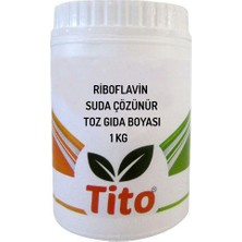 Tito Riboflavin Suda Çözünür Toz Gıda Boyası - 1 kg
