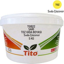 Tito TGB22 Toz Sarı Gıda Boyası Renklendirici Suda Çözünür - 5 kg