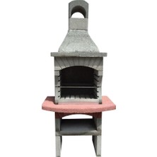 Barbekü Özkoca Bims Beton Barbekü 75'lik Davlumbazlı Model