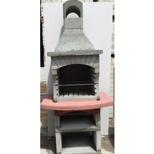 Barbekü Özkoca Bims Beton Barbekü 75'lik Davlumbazlı Model