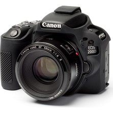 Easycover Canon 200D/250D Silikon Kılıf ECC200DB (Siyah)