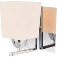 Avonni AP-1374-1K Krom Kaplama Aplik E14 Metal Cam H: 15 cm, WxD: 13x16 cm