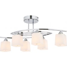 AVONNI AV-1374-6K Krom Kaplama Modern Avize E14 Metal Cam 75x30cm