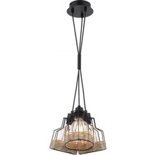 Avonni AV-1584-3T-BSY Siyah Boyalı Modern Avize