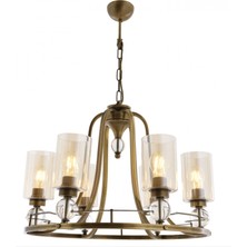 AVONNI AV-1597-6E Eskitme Kaplama Modern Avize E27 Metal Cam 62cm