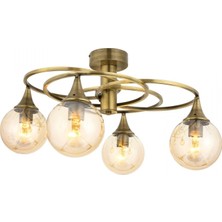 AVONNI AR-1661-4E Eskitme Kaplama Modern Avize E27 Metal Cam 60cm