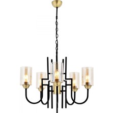 AVONNI AV-4163-5E Eskitme Kaplama Modern Avize E27 Metal Cam 62cm