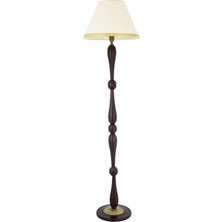 Avonni HLM-9046-1E Eskitme Kaplama Lambader E27 Metal Ahşap H: 175 cm, Ø: 45 cm