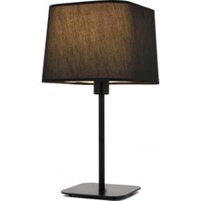 AVONNI HML-9071-1BS Siyah Boyalı Masa Lambası E27 Metal Kumaş 27x27cm