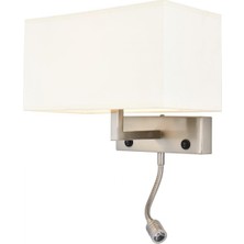 AVONNI HAP-9072-M1-N Nikel Kaplama Aplik E27 Metal Kumaş 28x20cm