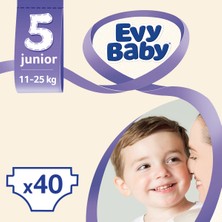 Evy Baby Bebek Bezi 5 Beden Junior Dev Paket 40 Adet