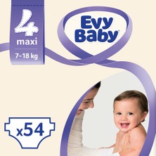 Evy Baby Bebek Bezi 4 Beden Maxi Dev Paket 54 Adet