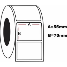 Seles Termal Barkod Etiketi 70X55 Mm