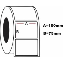 Seles Termal Barkod Etiketi 75X100 Mm