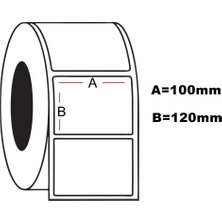 Seles Termal Barkod Etiketi 120X100 Mm