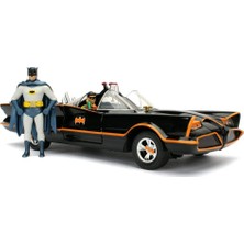 Jada Toys 1/24 Die Cast Model 1966 Classic TV Serisi Batman İle Robin Figür ve Batmobile