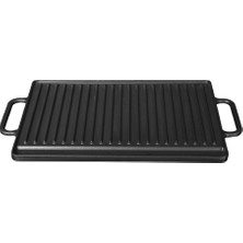 Sürel Büyük Grill Döküm Demir Tava 26x42 cm