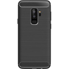 Microcase Samsung Galaxy S9 Brushed Carbon Fiber Silikon TPU Kılıf