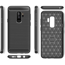 Microcase Samsung Galaxy S9 Brushed Carbon Fiber Silikon TPU Kılıf