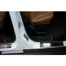 Spider Ford Courier Kapı Eşiği 4 Parça Paslanmaz Çelik 2014 Üzeri Modeller