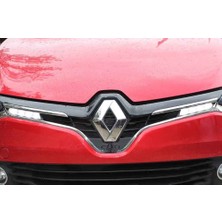 Spider Renault Clio IV Ön Panjur Çıtası U Formlu 2 Parça Paslanmaz Çelik 2013-2016