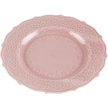 Kancaev Dantel Koleksiyon Yemek Tabağı 26 cm Pembe (2 ADET)