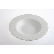 Kancaev Dantel Koleksiyon Çorba Tabağı 22 cm Beyaz