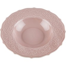 Kancaev Dantel Koleksiyon Çorba Tabağı 22 cm Pembe(2 ADET)