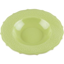 Kancaev Dantel Koleksiyon Çorba Tabağı 22 cm Yeşil (2 ADET)