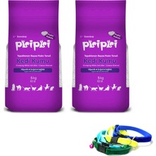 Eczacıbaşı Pisi Pisi Kalın Taneli Kedi Kumu 2x5 LT ve Kedi Tasması