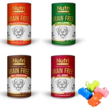 Nutri Canin Hipoalerjik Karışık Tahılsız Köpek Konserve Maması 12x400 Gr ve Dışkı Kabı