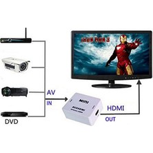 Kuvars Rca Tos Lale Av To Hdmi Çevirici Dönüştürücü Adaptör Görüntü Ses Çevirici