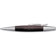 Faber-Castell E-Motion Krom/Ahşap Tükenmez Koyu Kahverengi