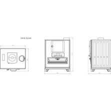 Bekaş Fırınlı Kuzine Şömine Döküm Soba Siyah