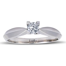 Lova F Renk 0,20 Karat Pırlanta Tektaş Yüzük 1010006