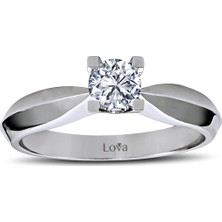Lova H Renk 0,31 Karat Pırlanta Tektaş Yüzük 1010008