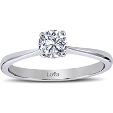 Lova H Renk 0,46 Karat Pırlanta Tektaş Yüzük 1010039