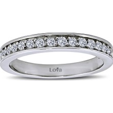 Lova 0,30 Karat Pırlanta Yarımtur Yüzük 1010068