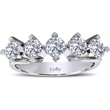 Lova E Renk 1,40 Karat Pırlanta Beştaş Yüzük 1010073