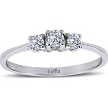 Lova 0,25 Karat Pırlanta Tria Yüzük 1010078