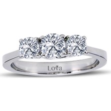 Lova 0,85 Karat Pırlanta Tria Yüzük 1010079