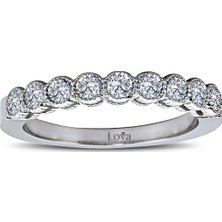 Lova 0,63 Karat Pırlanta Yarımtur Yüzük 1010083
