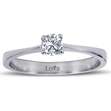 Lova H Renk 0,24 Karat Pırlanta Tektaş Yüzük 1020027