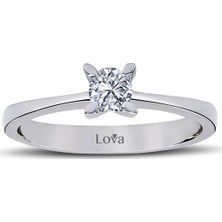 Lova E Renk 0,22 Karat Pırlanta Tektaş Yüzük 1020051
