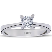 Lova F Renk 0,36 Karat Pırlanta Tektaş Yüzük 1020053