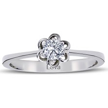 Lova H Renk 0,23 Karat Pırlanta Tektaş Yüzük 1020073