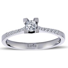 Lova Toplam 0,35 Karat Pırlanta Tektaş Yüzük 1020126